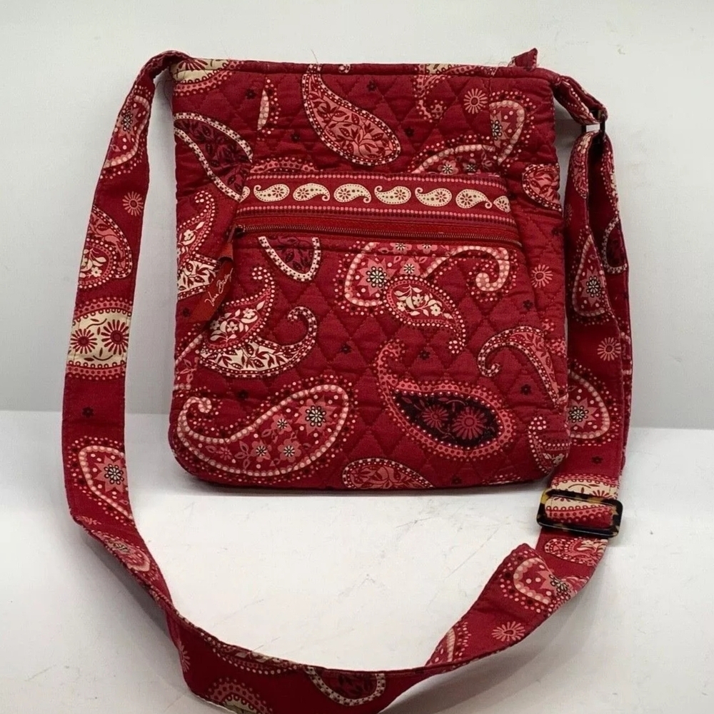 Vera Bradley Red Paisley Crossbody Bag